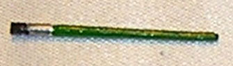 Dollhouse Miniature Paint Brush Green